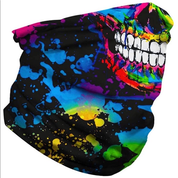 boutique. Other - Colorful skull face mask gaiter brand new